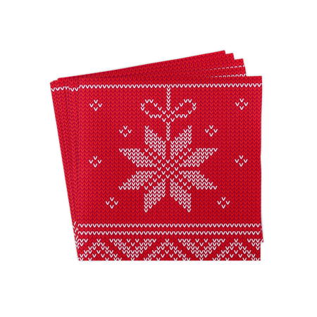 Servetele de masa festive Linclass pentru Revelion/Anul Nou Linclass - Mick rot-bordeaux / red-bordeaux / 40 x 40 cm / 50 buc [4]