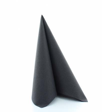 DECOR HALLOWEEN - Servetele de masa festive Linclass - Negre / 40 x 40 cm / 12 buc