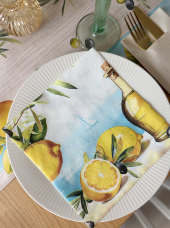 Servetele de masa festive Linclass - Olives & Lemons /40 x 40 cm / 50 buc [4]