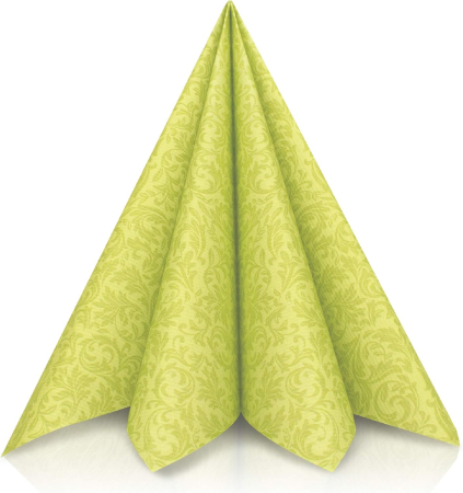 Servetele festive - NUNTA - Servetele de masa festive Linclass - Ornaments (verde kiwi) / 40 x 40 cm / 50 buc