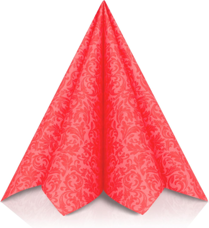 Servetele de masa festive Linclass - Ornaments (rosu) / 40 x 40 cm / 50 buc [1]