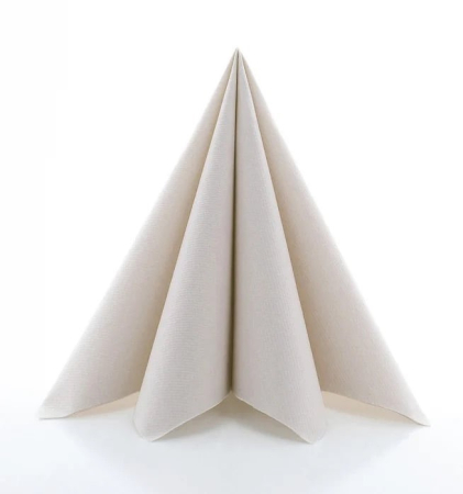 DECOR BEJ & MARO - Servetele de masa festive Linclass - Pebble Stone (Bej pal) / 40 x 40 cm / 20 buc