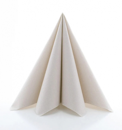 Servetele festive - CULORI UNI - Servetele de masa festive Linclass - Pebble Stone (Bej pal) / 40 x 40 cm / 25 buc