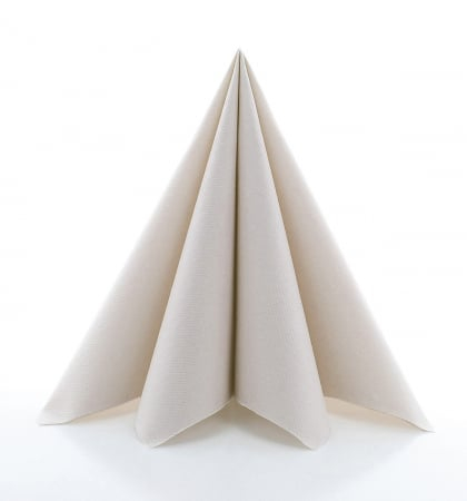 Servetele festive - CULORI UNI - Servetele de masa festive Linclass - Pebble Stone (Bej pal) / 40 x 40 cm / 50 buc