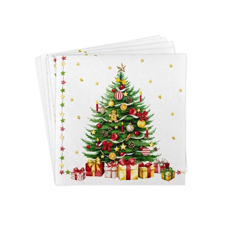 Servetele de masa festive Linclass pentru Craciun/ Revelion - Christmas Tree (Brad de Craciun) 40 x 40 cm / 50 buc [4]