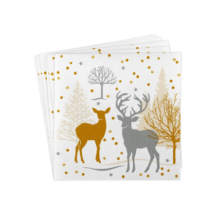 Servetele de masa festive Linclass pentru Craciun/ Revelion -  Josia / 40 x 40 cm / 50 buc [3]