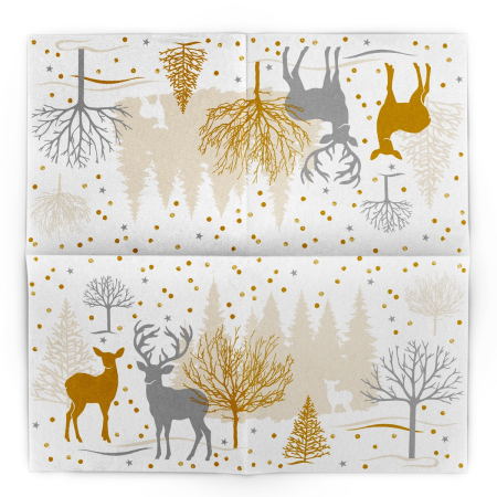 Servetele de masa festive Linclass pentru Craciun/ Revelion -  Josia / 40 x 40 cm / 50 buc [2]