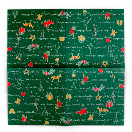 Servetele de masa festive Linclass pentru Craciun/ Revelion - Ravin  / 40 x 40 cm / 50 buc [4]