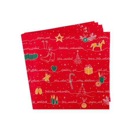 Servetele de masa festive Linclass pentru Craciun/Revelion - Ravin  / 40 x 40 cm / 50 buc [3]