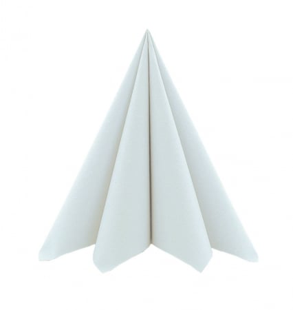 DECOR BOTEZ - Servetele de masa festive Linclass - Perlgrau (Gri pal) / 40 x 40 cm / 12 buc