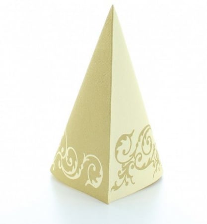 Servetele de masa festive Linclass - Pomp (Auriu-Crem) / 40 x 40 cm / 50 buc [6]