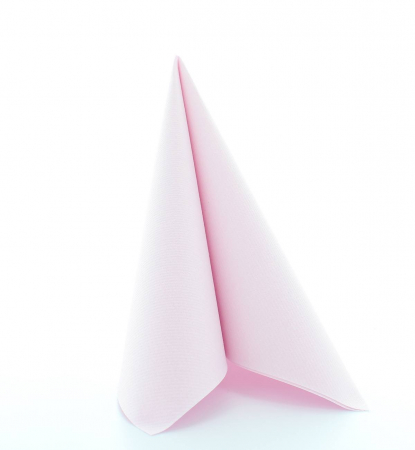 DECOR ANIVERSARI COPII - Servetele de masa festive Linclass - Roz pal / 40 x 40 cm / 12 buc