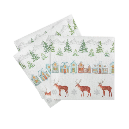 Servetele de masa festive Linclass pentru Revelion/Anul Nou Linclass - Sandy / 40 x 40 cm / 50 buc [5]