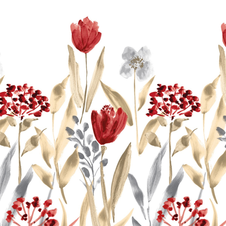 Servetele festive - TOAMNA - Servetele de masa festive Linclass - Selma (flori) / 40 x 40 cm / 50 buc