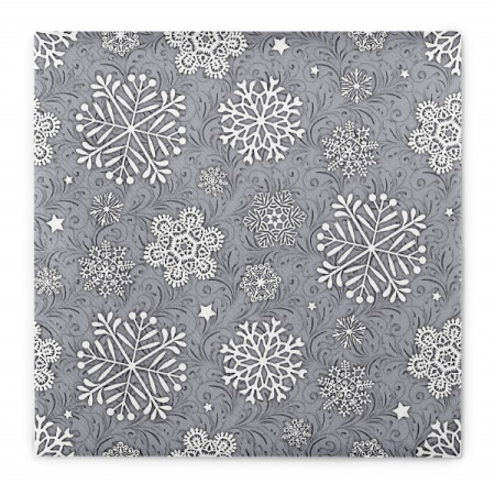 Servetele de masa festive Linclass pentru Revelion/Anul Nou Linclass - Steven silbergrau / silver grey / 40 x 40 cm / 50 buc [4]
