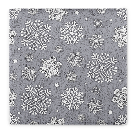 Servetele de masa festive Linclass pentru Revelion/Anul Nou Linclass - Steven silbergrau / silver grey / 40 x 40 cm / 50 buc [3]