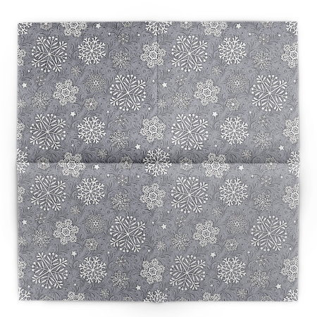 Servetele de masa festive Linclass pentru Revelion/Anul Nou Linclass - Steven silbergrau / silver grey / 40 x 40 cm / 50 buc [2]