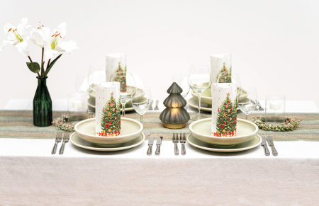Servetele de masa festive Linclass pentru Craciun/ Revelion - Christmas Tree (Brad de Craciun) 40 x 40 cm / 50 buc [1]