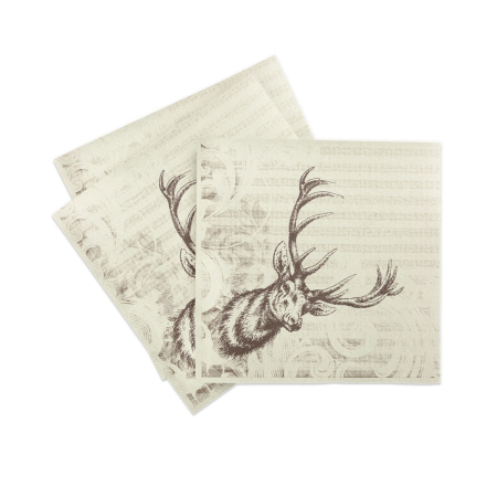 Servetele de masa festive Linclass - Wild (model rustic) / 40 x 40 cm / 50 buc [1]