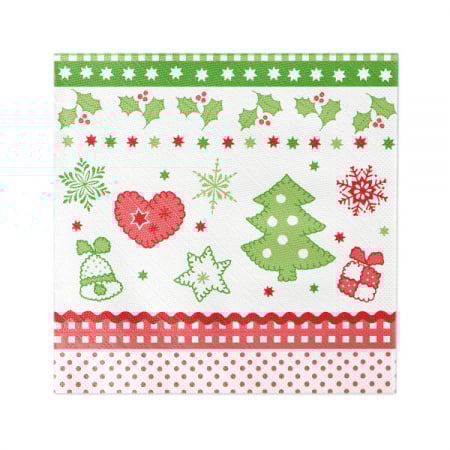 Servetele de masa festive pentru Craciun/Revelion Tissue Deluxe - CHRISTMAS / 40x40 cm / 50 buc [2]