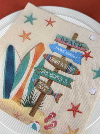 Servetele de masa festive Softpoint - Beach Life / 38x38 cm / 20 buc [5]