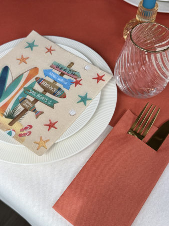 Servetele de masa festive Softpoint - Beach Life / 38x38 cm / 20 buc [4]