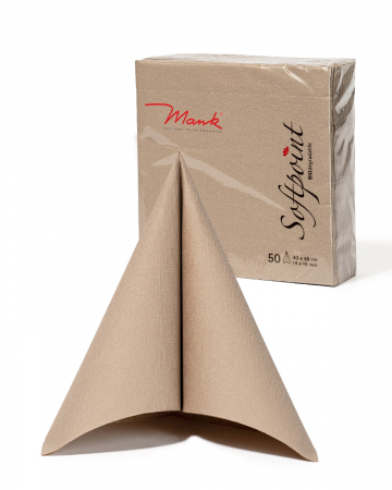 CULOAREA ANULUI 2025 - Servetele de masa festive Softpoint Beige Grey (Grej) / 40x40 cm / 50 buc