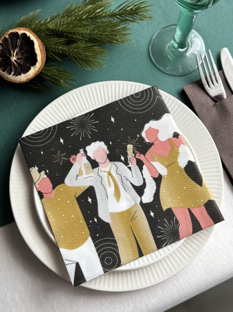 Servetele festive - ANIVERSARE SAU BOTEZ - 50 x Servetele de masa festive Softpoint - Party / 38 x 38 cm / 20 buc