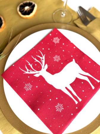 Servetele de masa festive Softpoint - Deer (Cerbi) / 40 x 40 cm / 20 buc [5]