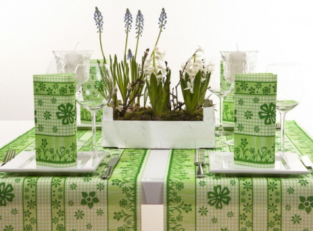 Servetele de masa Paste Tissue - Joni (verde) / 33 x 33 cm / 14.000 buc [2]