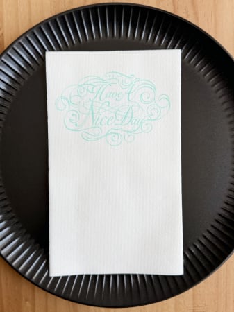Servetele din Airlaid "Have a nice day" / 40 x 24 cm / 200 buc [6]