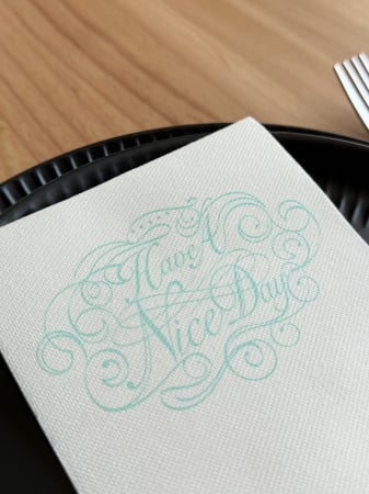 SPA & WELLNESS - Servetele din Airlaid "Have a nice day" / 40 x 24 cm / 200 buc