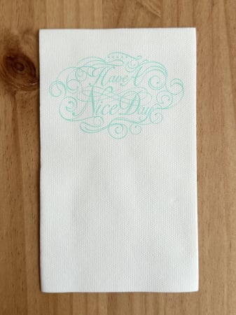 Servetele din Airlaid "Have a nice day" / 40 x 24 cm / 200 buc [4]