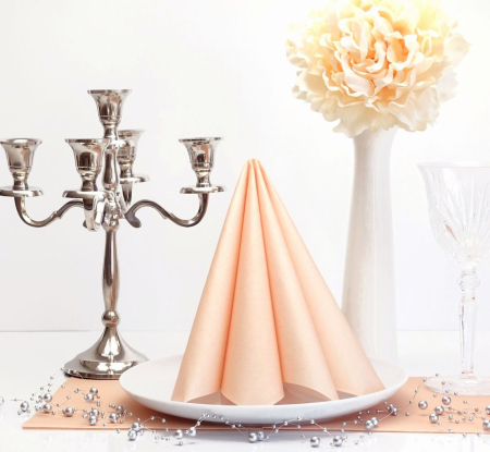 Servetele Linclass Bleached Apricot 40x40 cm, pliate 1/4, 50 buc [2]