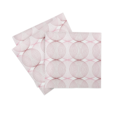 Servetele Linclass LUDO Bordeaux 40x40 cm, pliate 1/4, 50 buc [3]