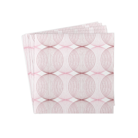 Servetele Linclass LUDO Bordeaux 40x40 cm, pliate 1/4, 50 buc [2]