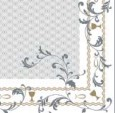 Servetele festive - VALENTINE'S DAY & DRAGOBETE - Servetele Linclass TAUFE Silver-Gold 40x40 cm, pliate 1/4, 50 buc