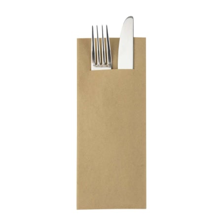 Linclass, HIGH QUALITY - Servetele pentru tacamuri Linclass „Pub" - Natur Brown (Maro deschis) / 40 x 33 cm / 75 buc