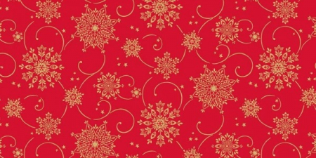Set accesorii decorative masa festiva Craciun/Revelion- traversa de masa si servetele festive Linclass Linclass Cristal rosu-auriu [3]