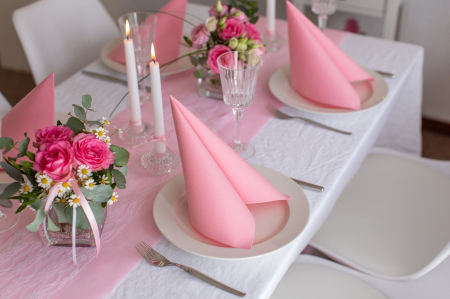Traverse masa - CULORI UNI - Traversa masa - Linclass Pink (Roz) / 40 cm x 24 m / 1 buc