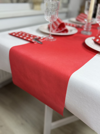 Traversa de masa din poliester, rosie / 30 cm x 20 m / 1 rola [2]