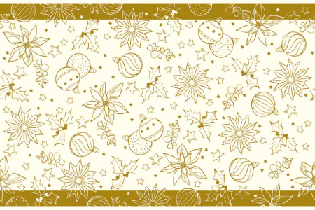 Traverse pentru Craciun - La comanda - Traversa de masa pentru Craciun, Linclass - Milan champagner / champagne / 40 × 24 cm / 1 buc