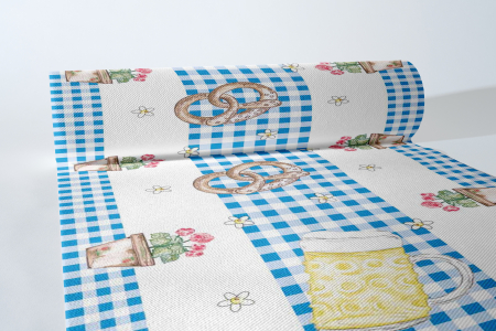 DECOR OKTOBER FEST - Traversa masa Linclass - Bayern - O´zapft is! / 40 cm x 24 m / 1 rola