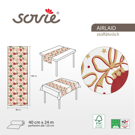 Traversa masa - Linclass Belinda (Globuri) / 40 cm x 24 m / 1 buc [1]