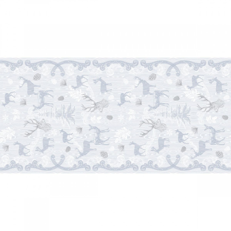 Traverse masa - cu IMPRIMEU - Traversa masa - Linclass Bruno (Argintiu-Gri) / 40x120 cm / Rola 20 bucati