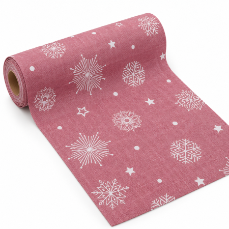 Traversa masa - Linclass Christmas Snowflakes|/ 40 cm x 24 m / 1 buc [3]