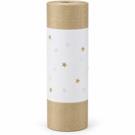 Traversa masa - Linclass  Golden Stars (Stele Aurii) Craciun si Revelion  / 40 cm x 24 m / 1 buc [2]