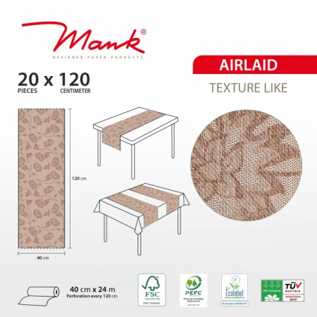 Traversa masa Linclass - Lisboa (bej-maro) / 40 cm x 24 m / 1 rola [1]