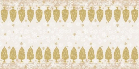 Traverse Masa - CRACIUN/REVELION - Traversa masa - Linclass Moira (Bej) / 40x120 cm / Rola 20 bucati