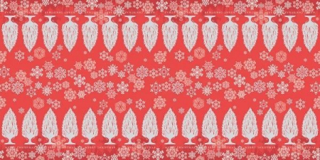 Traverse Masa - CRACIUN/REVELION - Traversa masa - Linclass Moira (Rosu) / 40x120 cm / Rola 20 bucati
